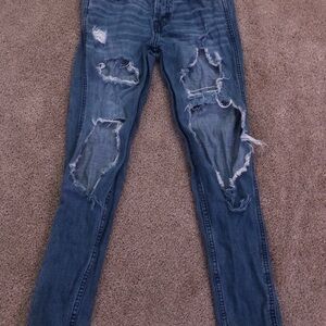 Hollister ripped jeans